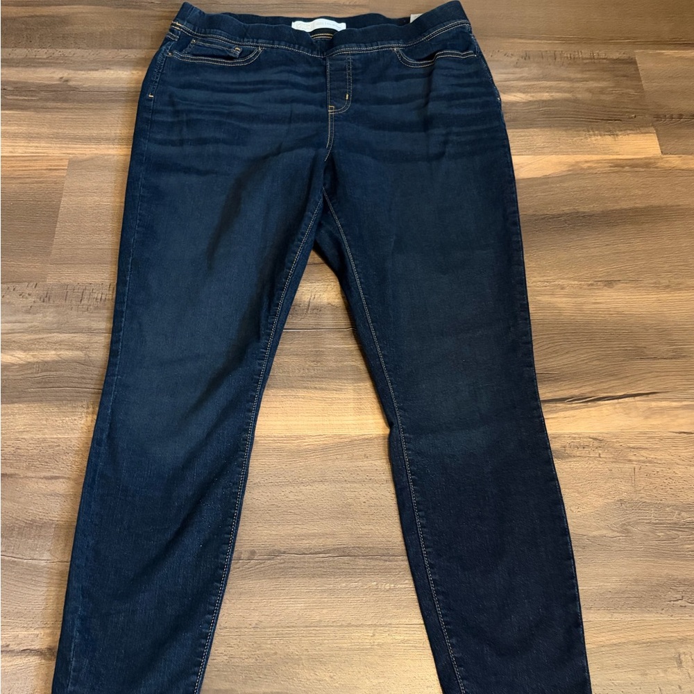 Womens Signature by Levi Strauss Dark Indigo Skinny Jeans Size W34 x L32